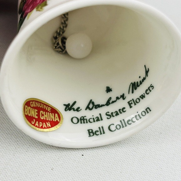 Danbury Mint Alabama Camellia Official State Flower Bell Collection - Picture 3 of 5